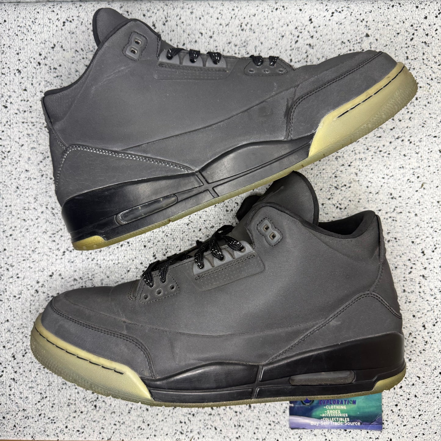 Jordan 3 5lab3 Reflective Black 12 Men/13.5 Women “Preowned”