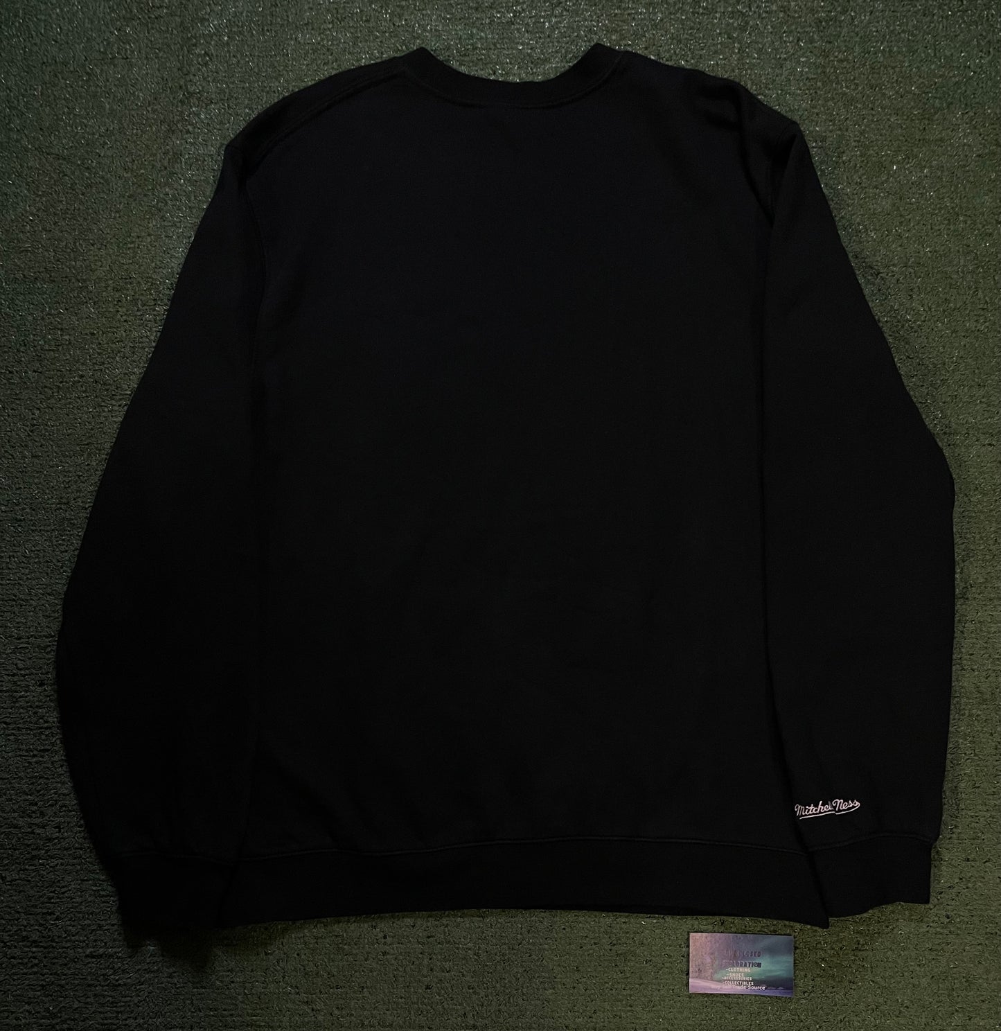 Seattle Seahawks black and green helmet crewneck