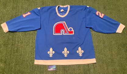 Vintage Peter Forsberg Quebec Nordiques Hockey Jersey