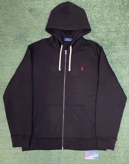 Polo Ralph Lauren Fleece Full-Zip Up Hoodie Polo Black