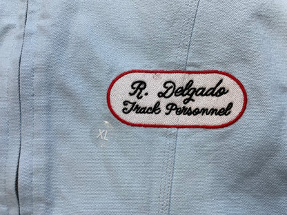 Sporting League baby blue embroidered zip up jacket