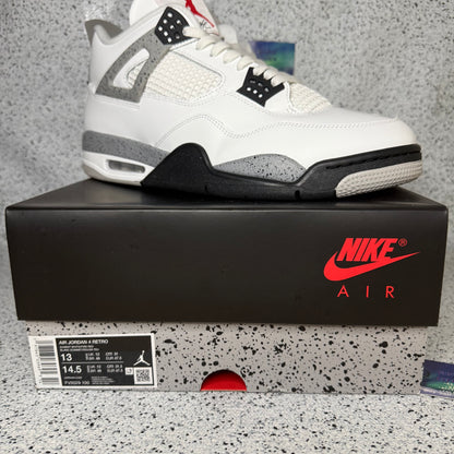 Jordan 4 White Cement 13 Men “Preowned”