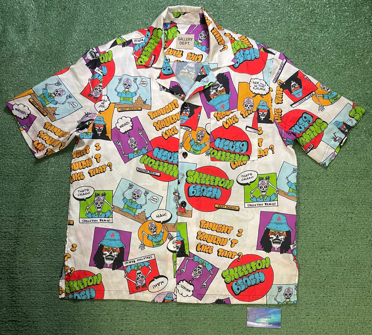 Gallery Dept skeleton beach short sleeve button up