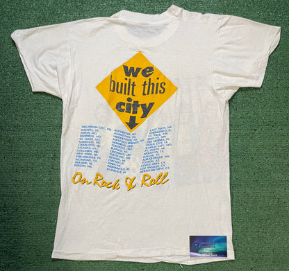 vintage 1986 Starship We Built This City tour tee