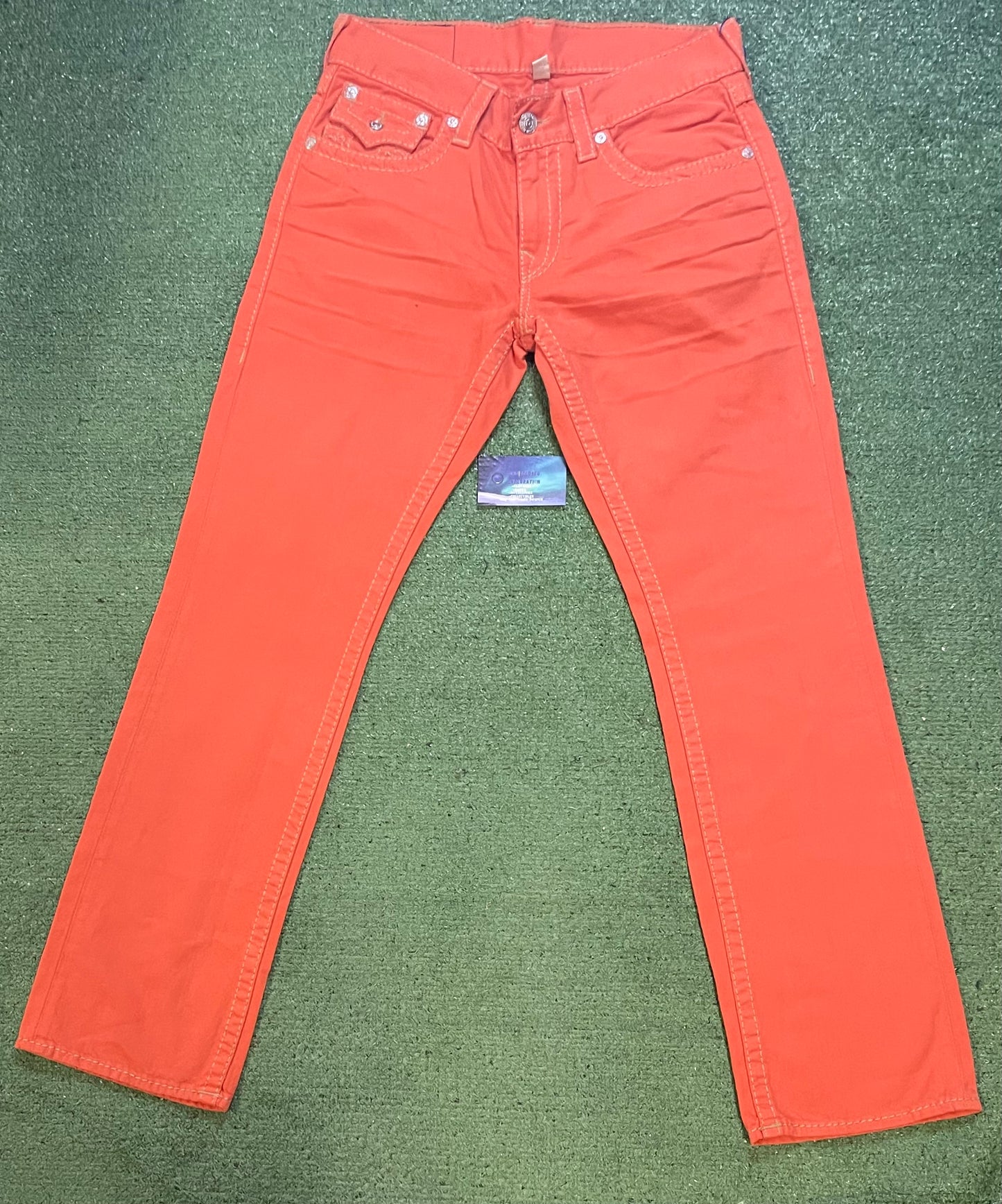 True Religion Orange straight  jeans