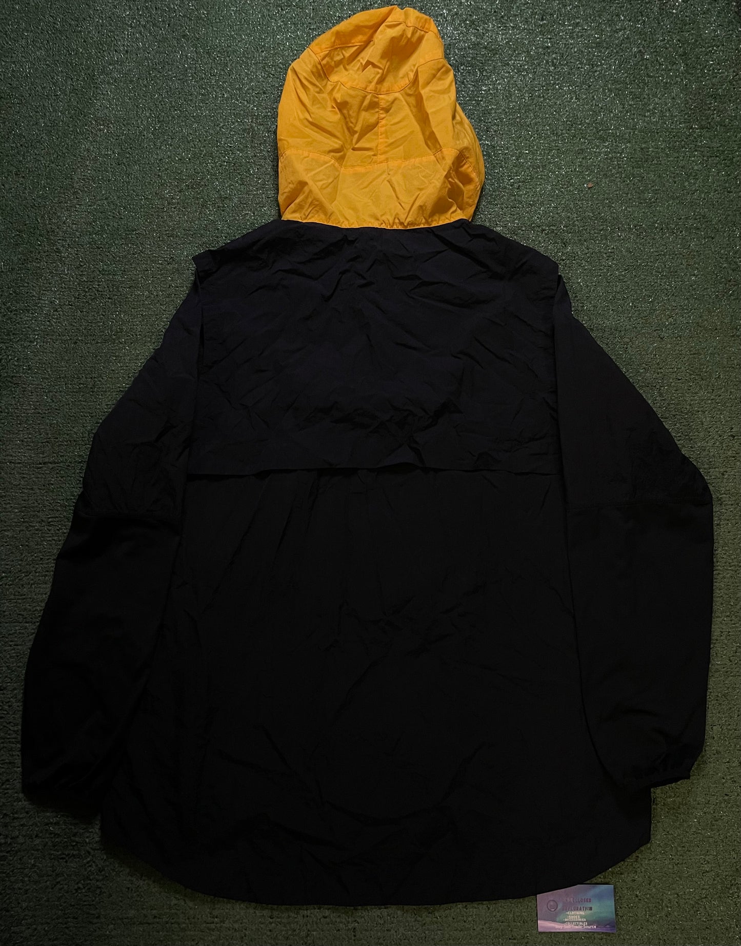 Nike black and gold zip up windbreaker