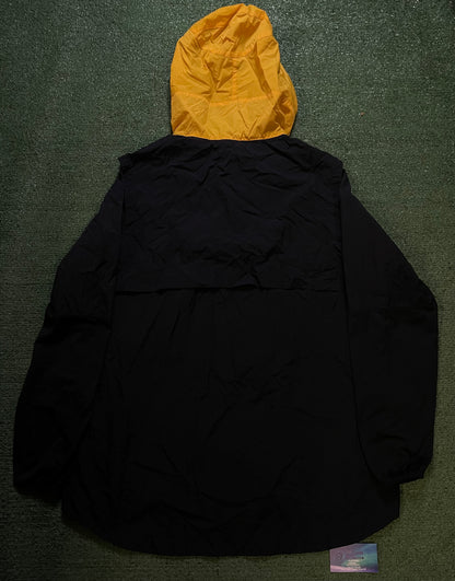 Nike black and gold zip up windbreaker