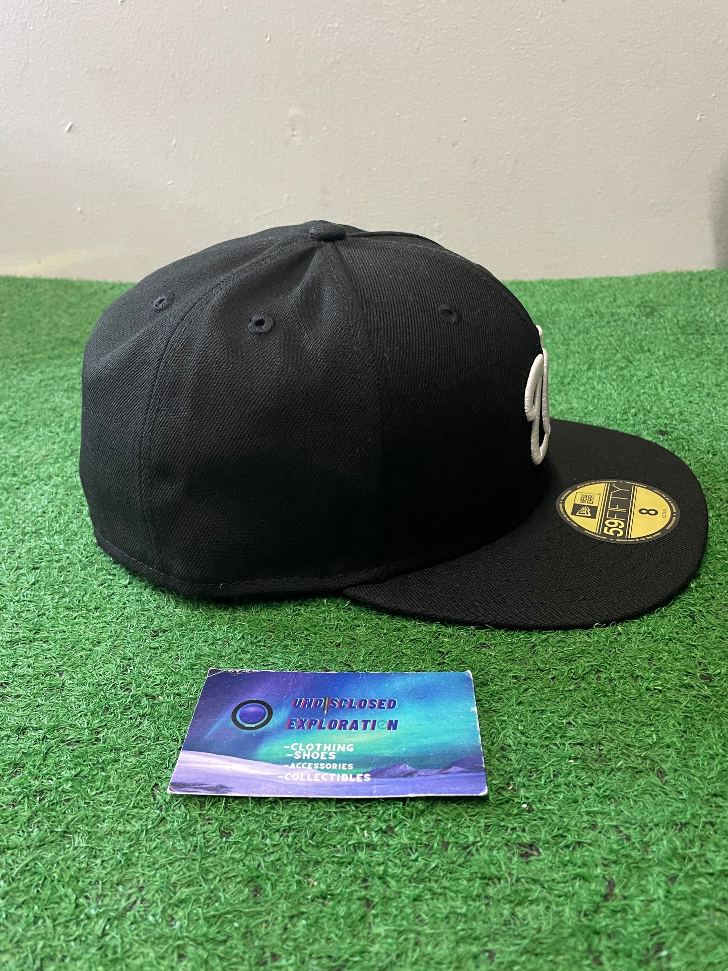 Washington nationals black white new era fitted hat