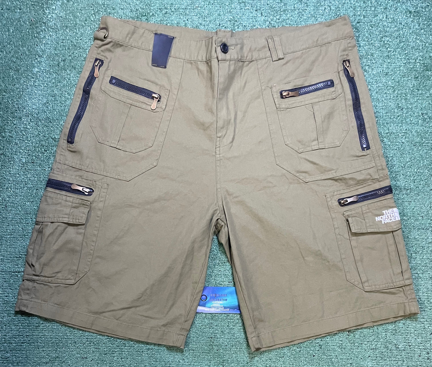 The North Face green olive shorts