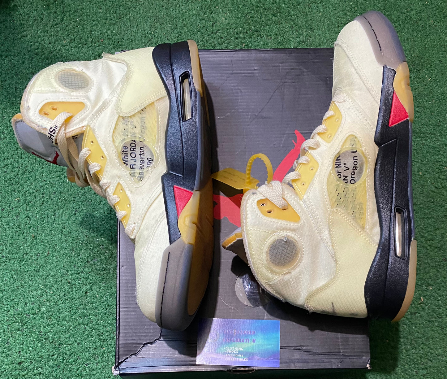 Off white Jordan 5 sail size 10.5