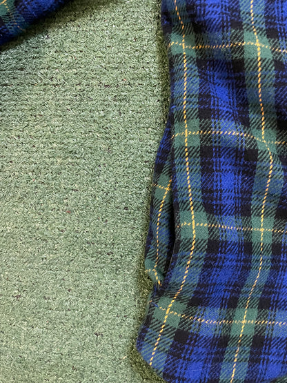 Supreme blue tartan  hooded flannel