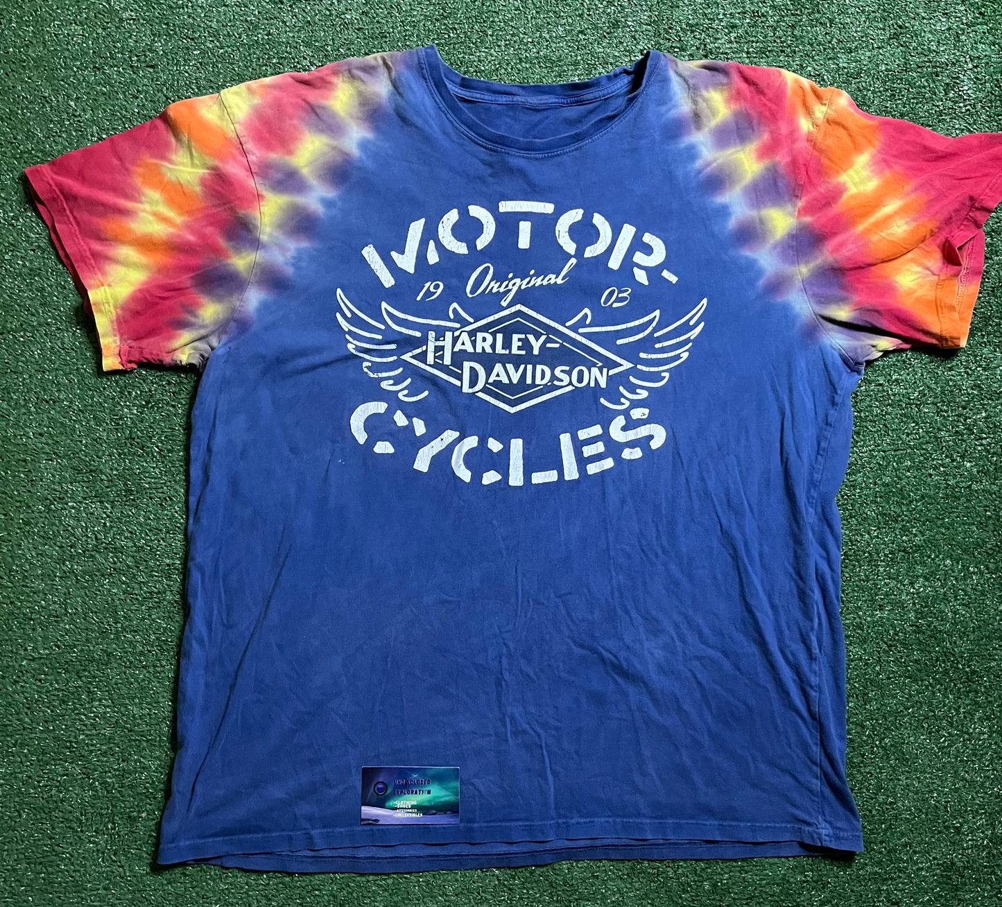 Harley Davidson Tie-Dye Motorcycle Destination tacoma Tee