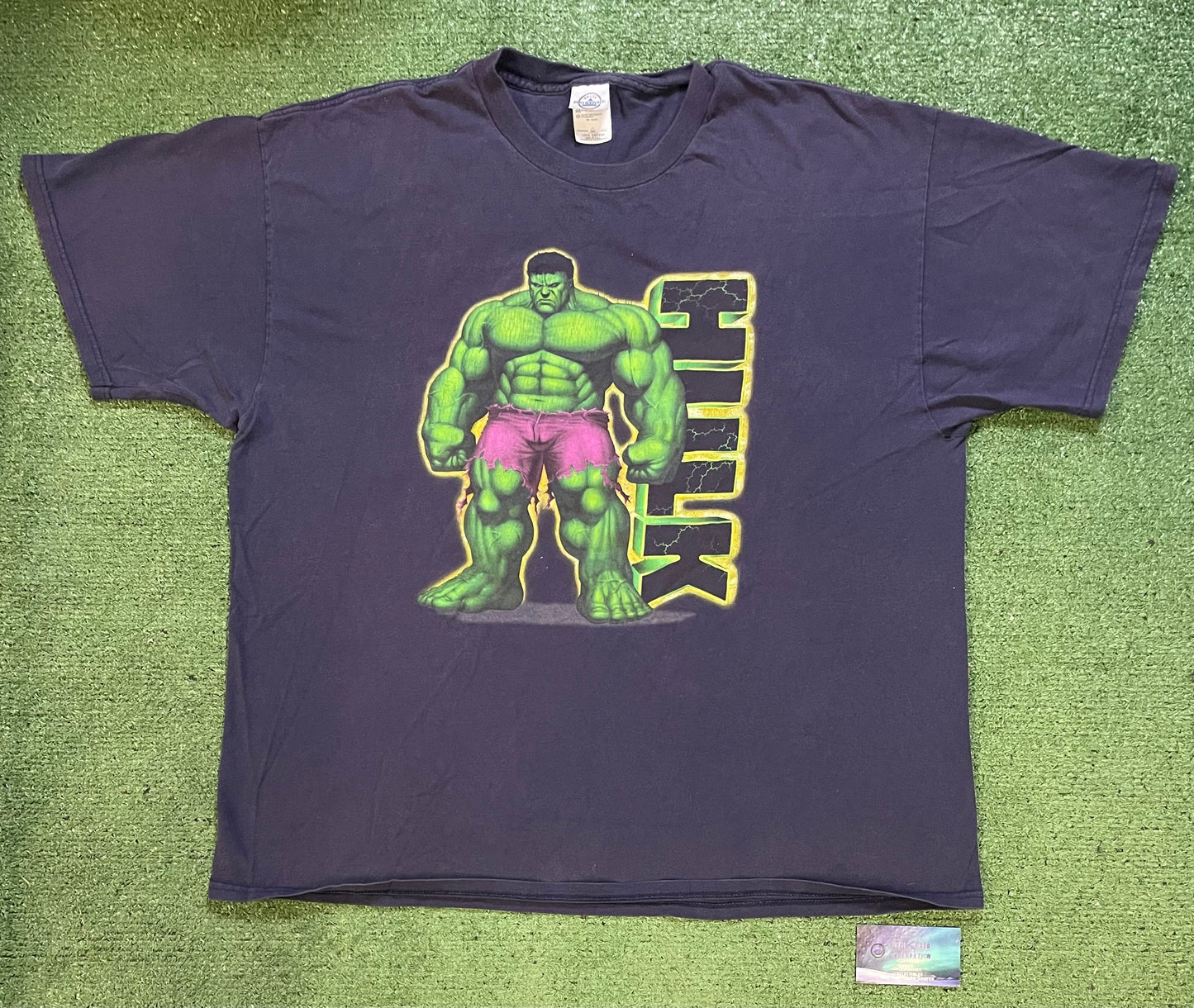 Vintage 2000s Hulk marvel comic movie promo tee