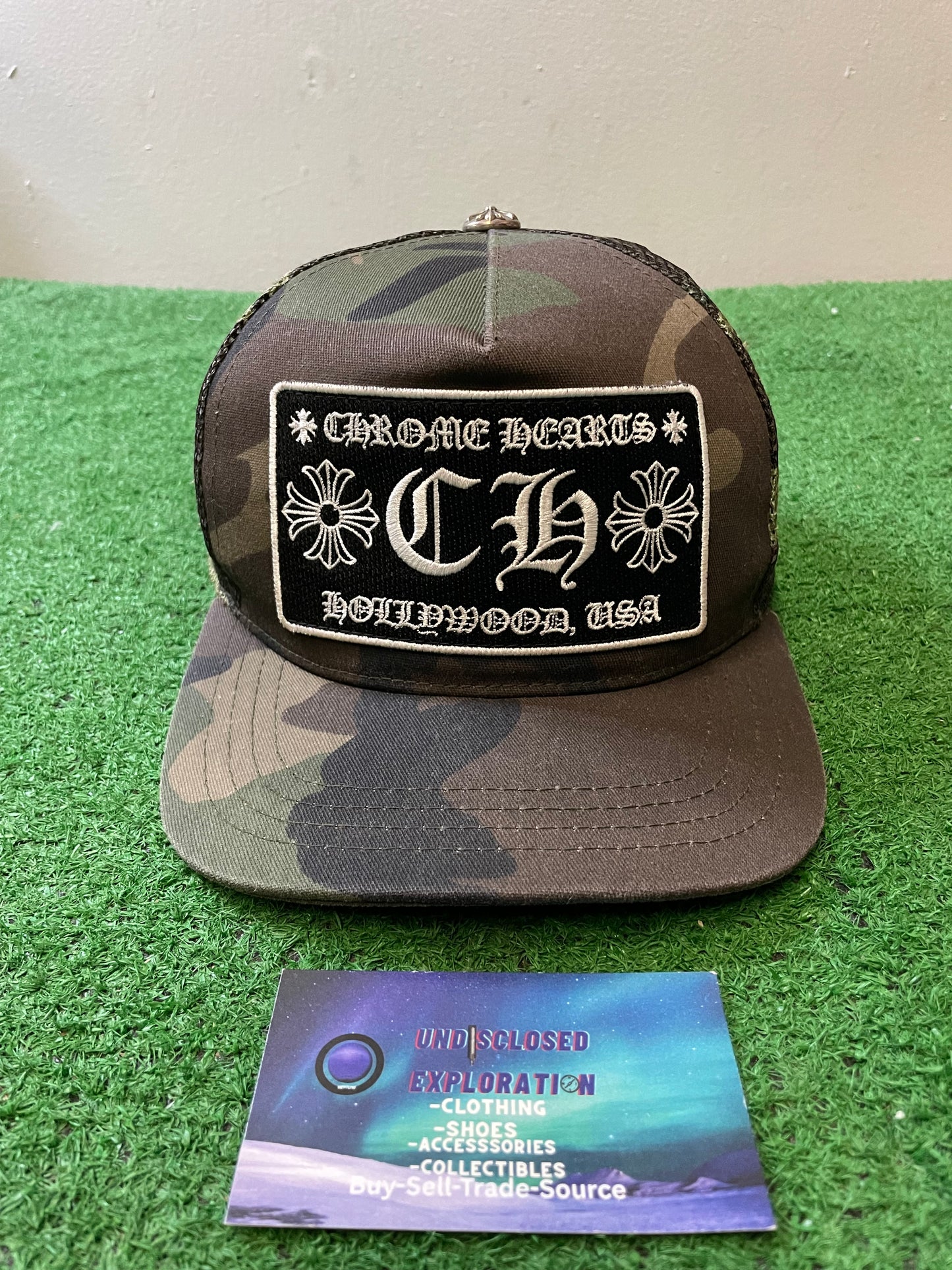 Chrome Hearts Hollywood camo hat
