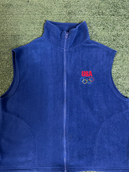 Vintage 1990s Olympic USA vest