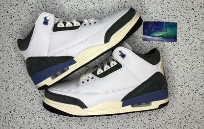 Jordan 3 A Ma Maniere Diffused Blue 10 Men/11.5 Women “Preowned”