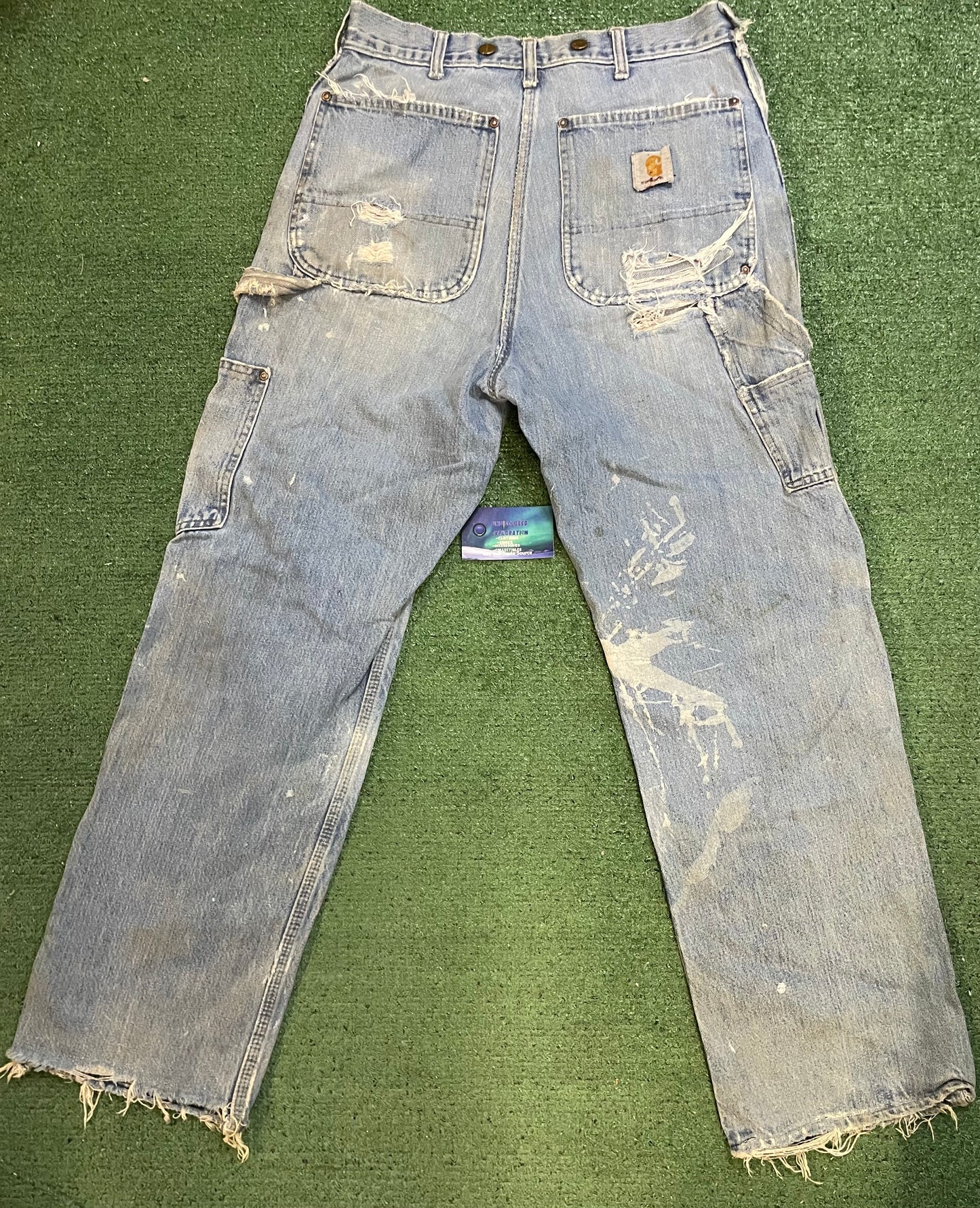 Vintage 1990s Carhartt double denim knees