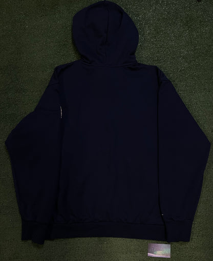 Nike navy swoosh baseball hoodie