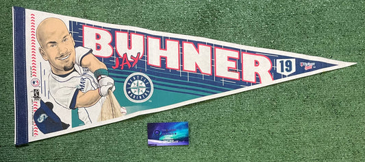 Vintage 1990s Seattle Mariners Jay Buhner pennant