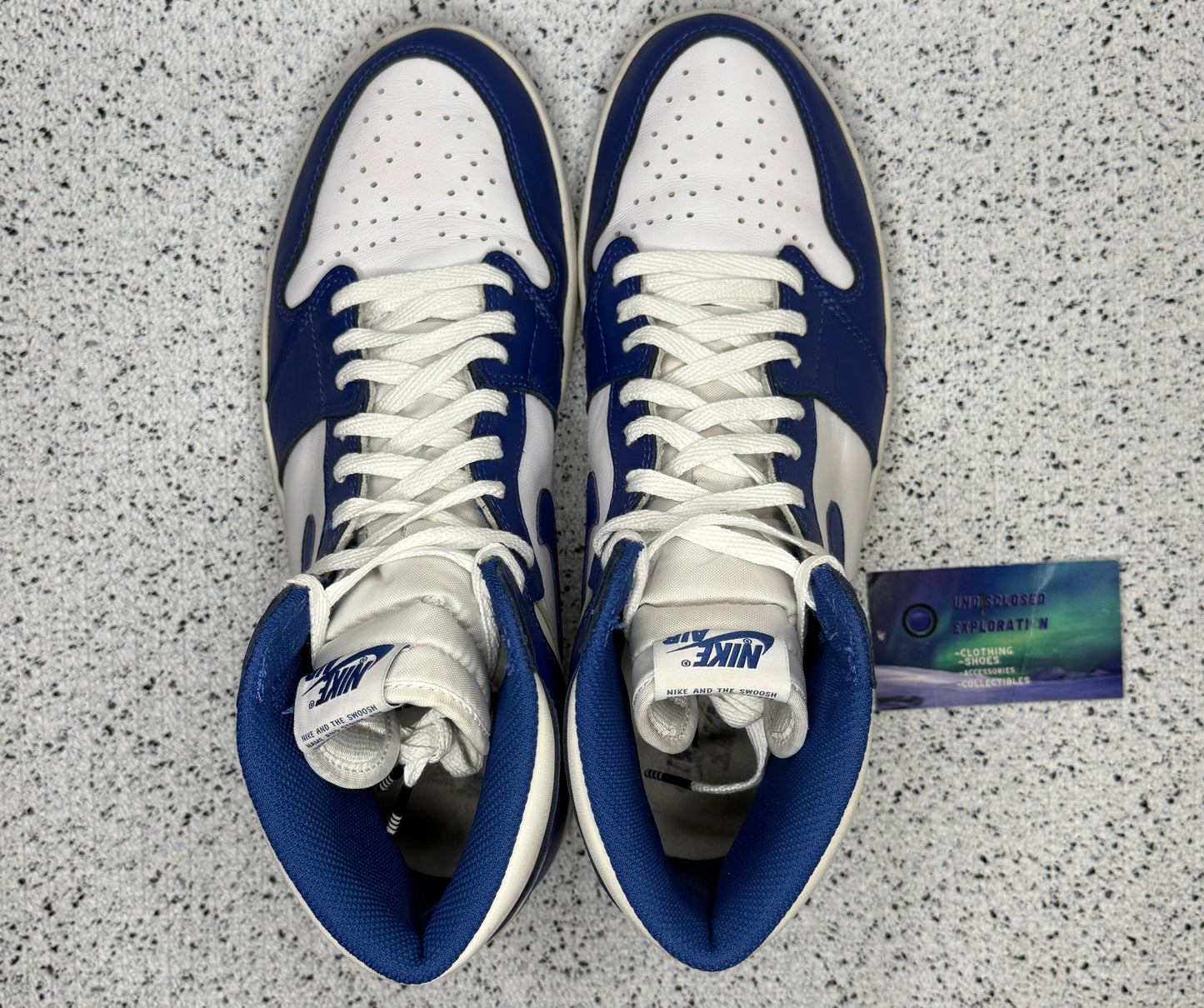 Jordan 1 High Sport Blue Promo Sample 11 Men/12.5 Women “Preowned”