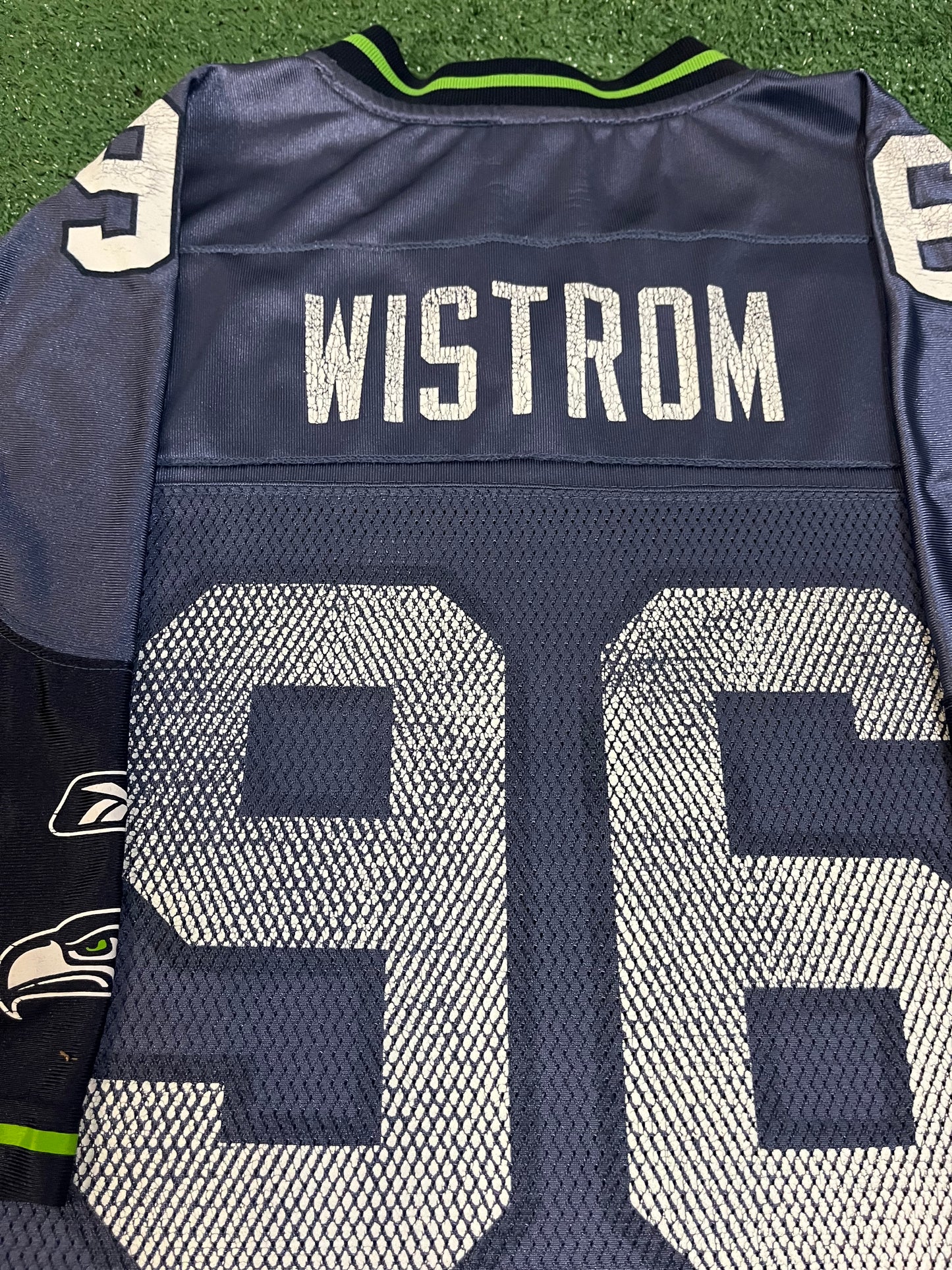 Vintage Seattle Seahawks Grant wistrom Reebok jersey #96