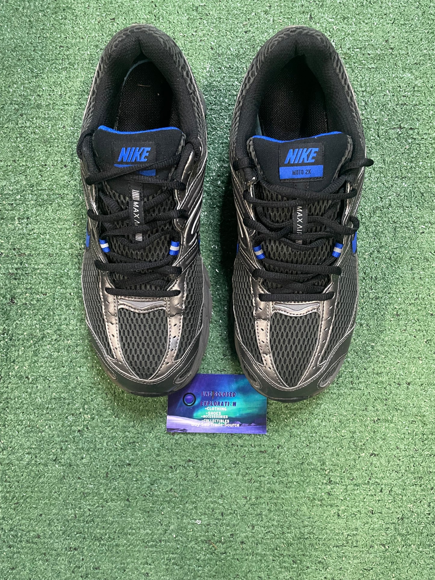 Nike air max moto dark smoke racer blue size 10men/11.5women