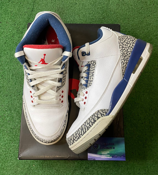 Jordan 3 true blue 2016 size 10.5men/12women