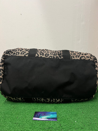 Supreme mesh leopard duffle bag