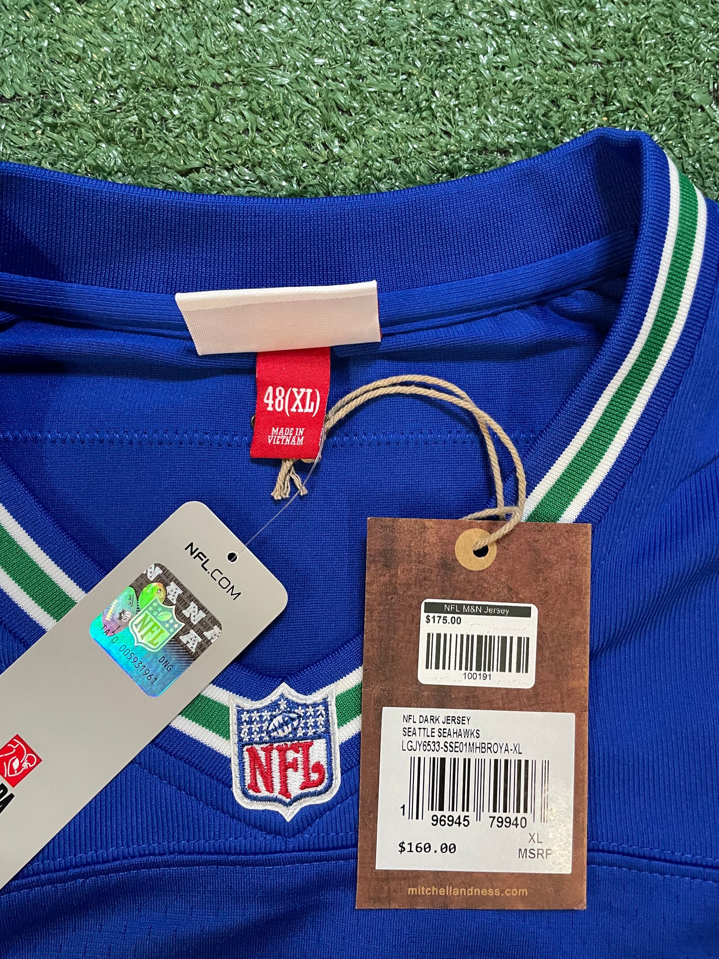 Seattle Seahawks Matt Hasselback #8 Mitchell & Ness throwbacks jersey