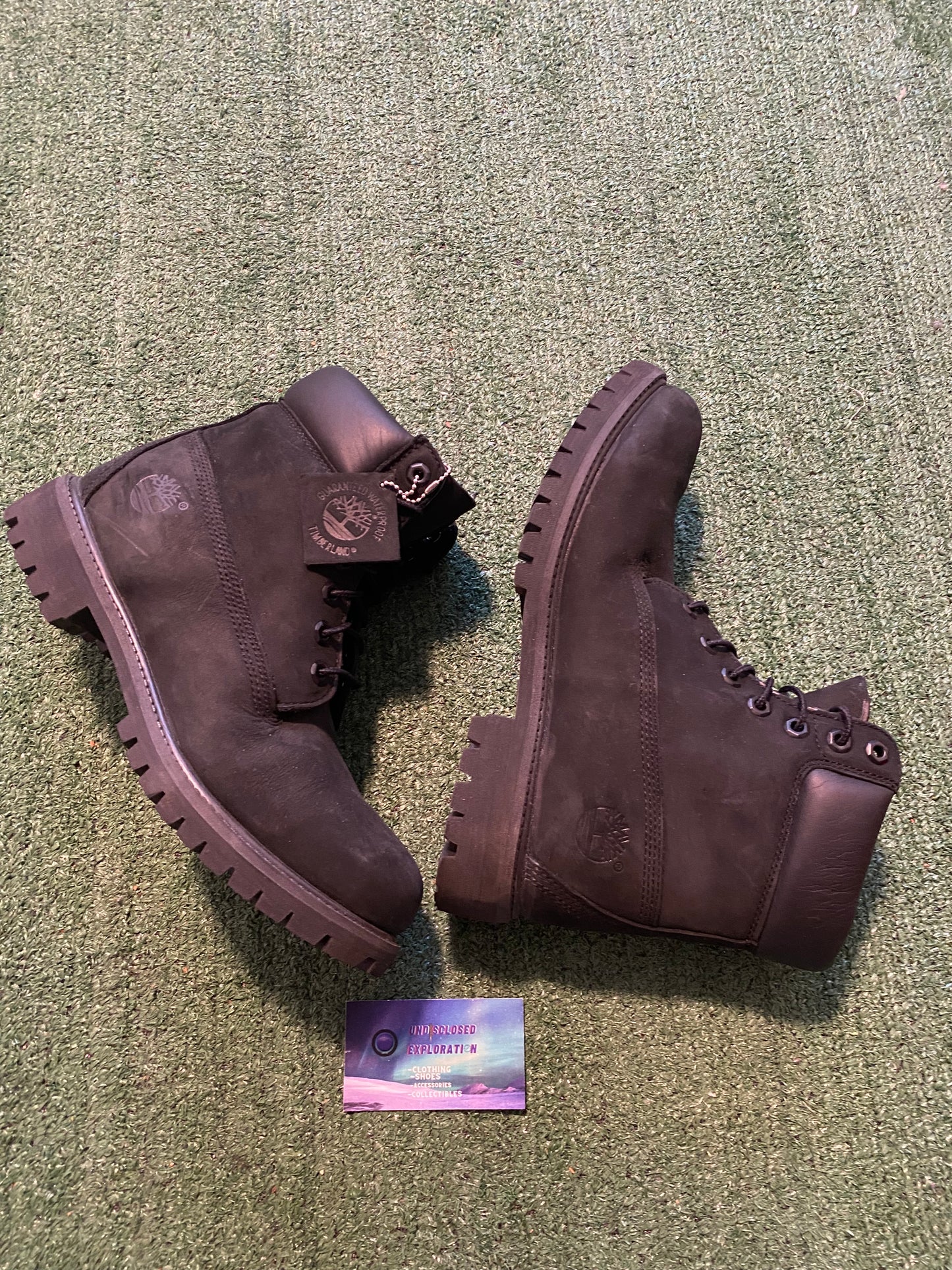 Timberland Black Boots size 9men/10.5women