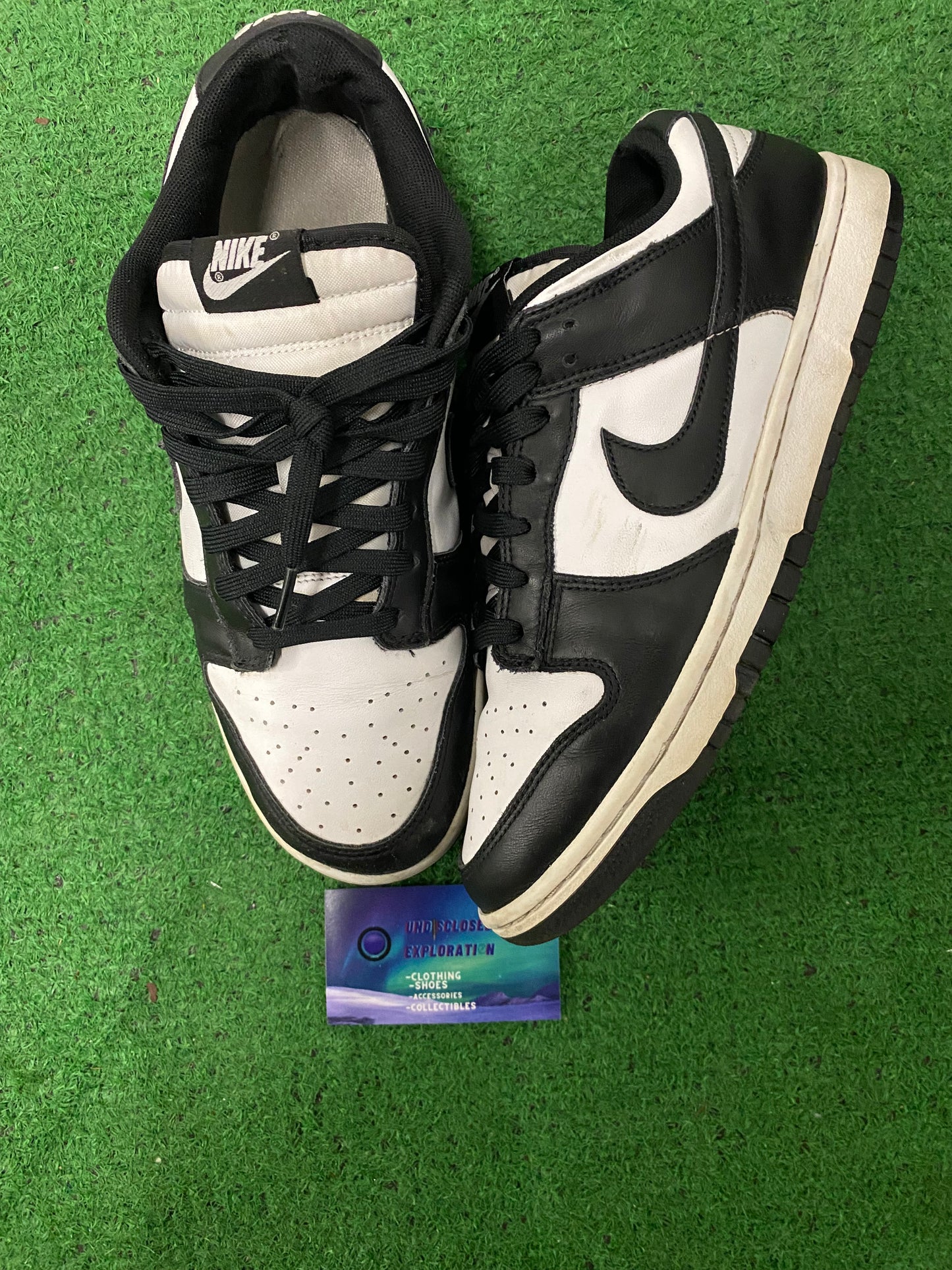Nike dunk low panda white black size 9.5men/11women