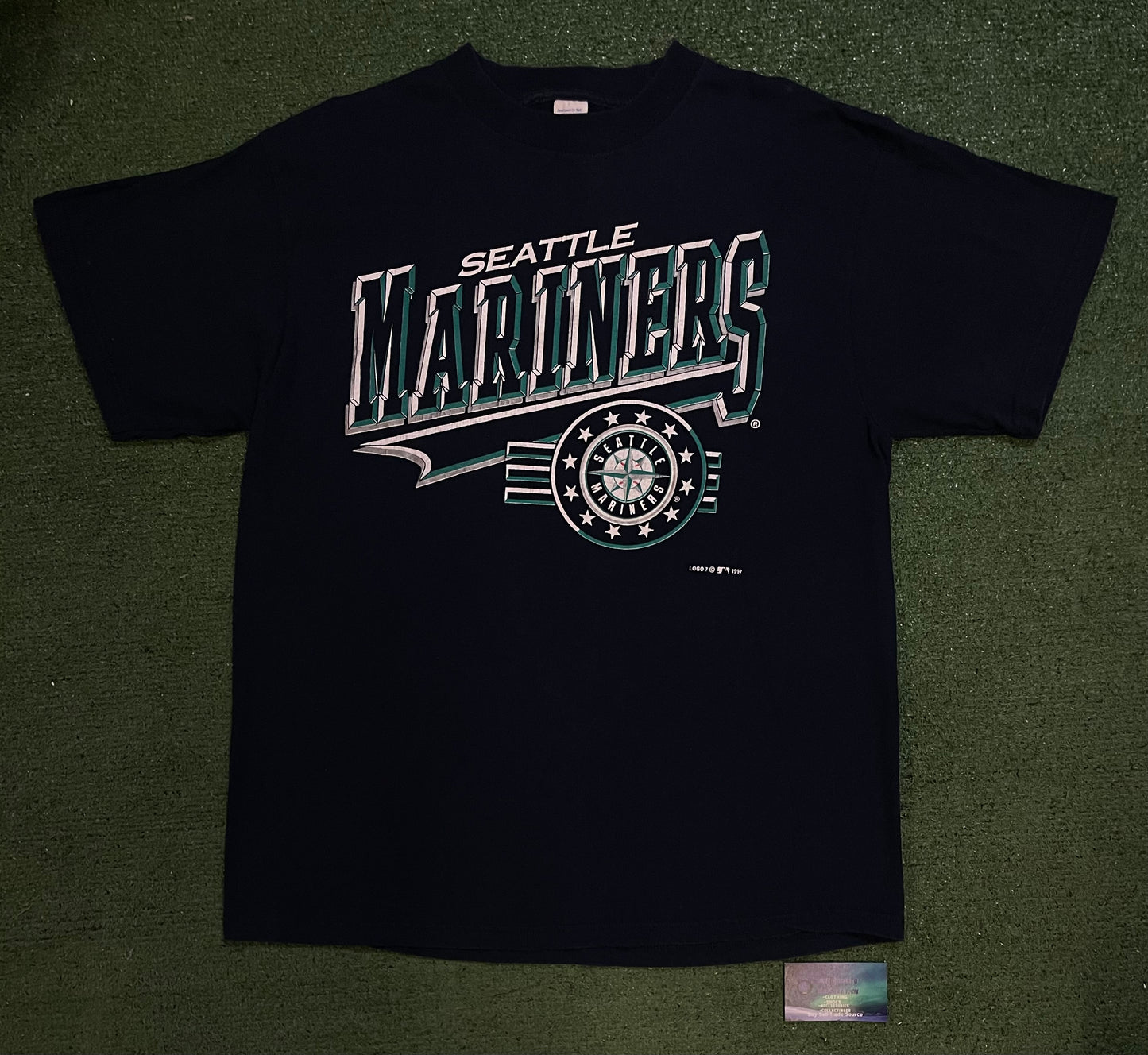 Vintage 1990s Seattle Mariners logo tee