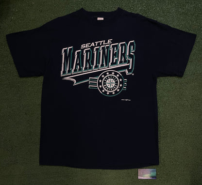 Vintage 1990s Seattle Mariners logo tee