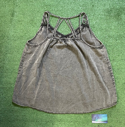 Rock & Republic grey dark wash top