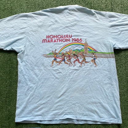 Vintage 1986 Honolulu Marathon T-shirt