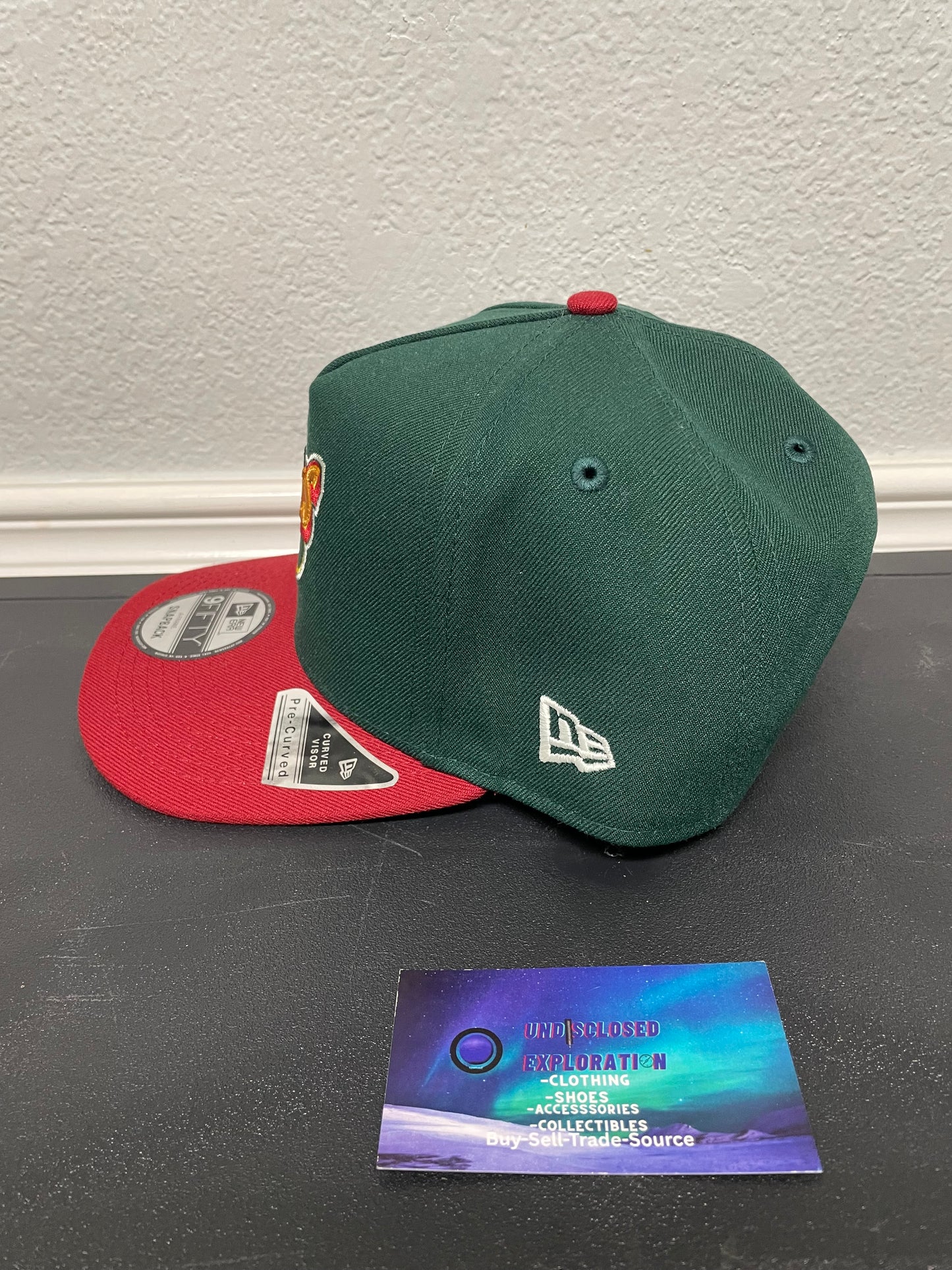 Seattle Sonics skyline green and red new era hat