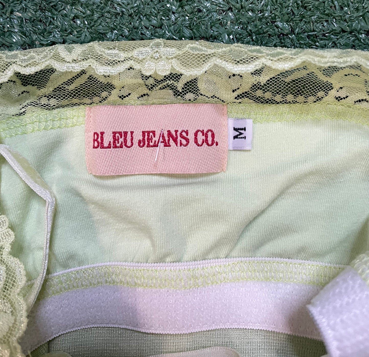 Vintage Bleu Jeans cami  pistachio top