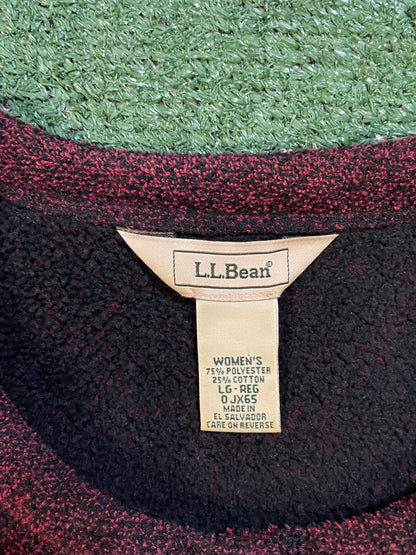 LL Bean cardigan maroon jacket