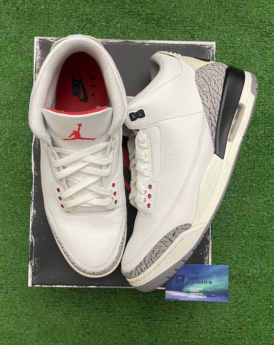 Jordan 3 White Cement 12 Men/13.5 Women “Preowned”