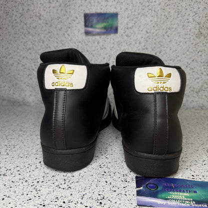Adidas Pro Model Black White 9.5 Men “Preowned”