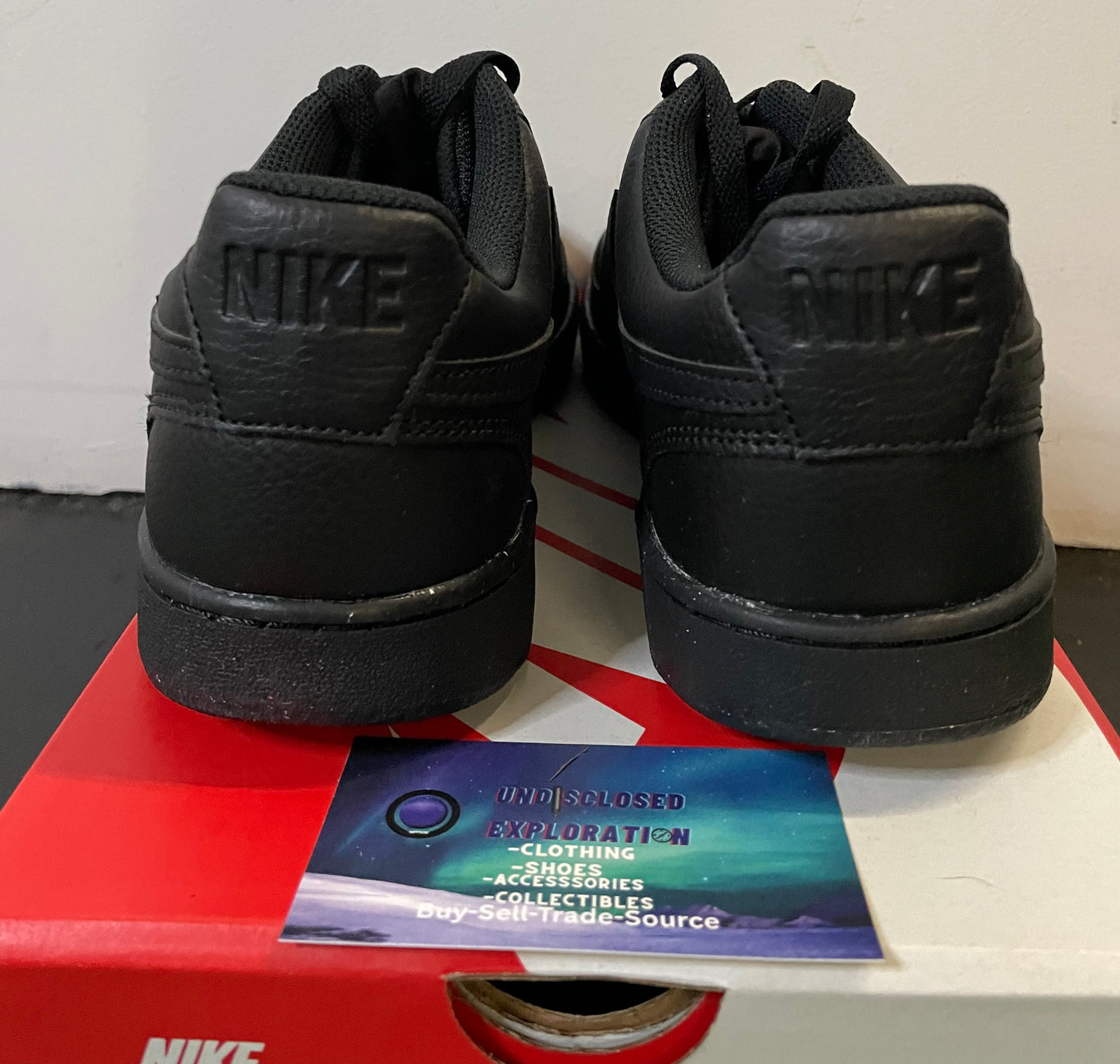Nike Court Vision low triple black  next nature