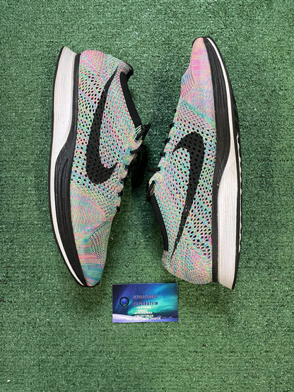 Nike Flyknit Racer multicolor black size 13men/14.5women