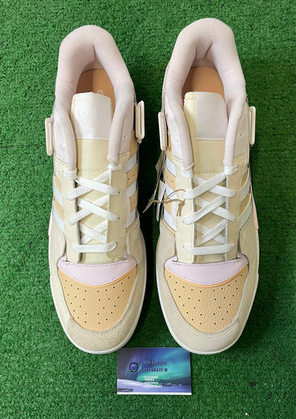 Adidas forum exhibit low ecru tint halo amber