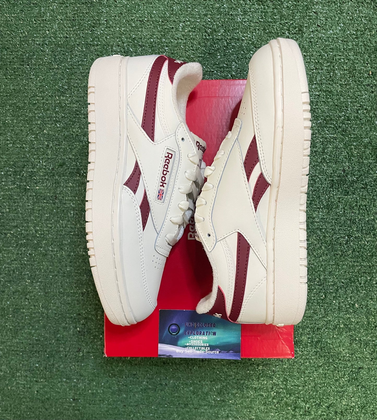 Reebok club C double revenge chalk white burgundy