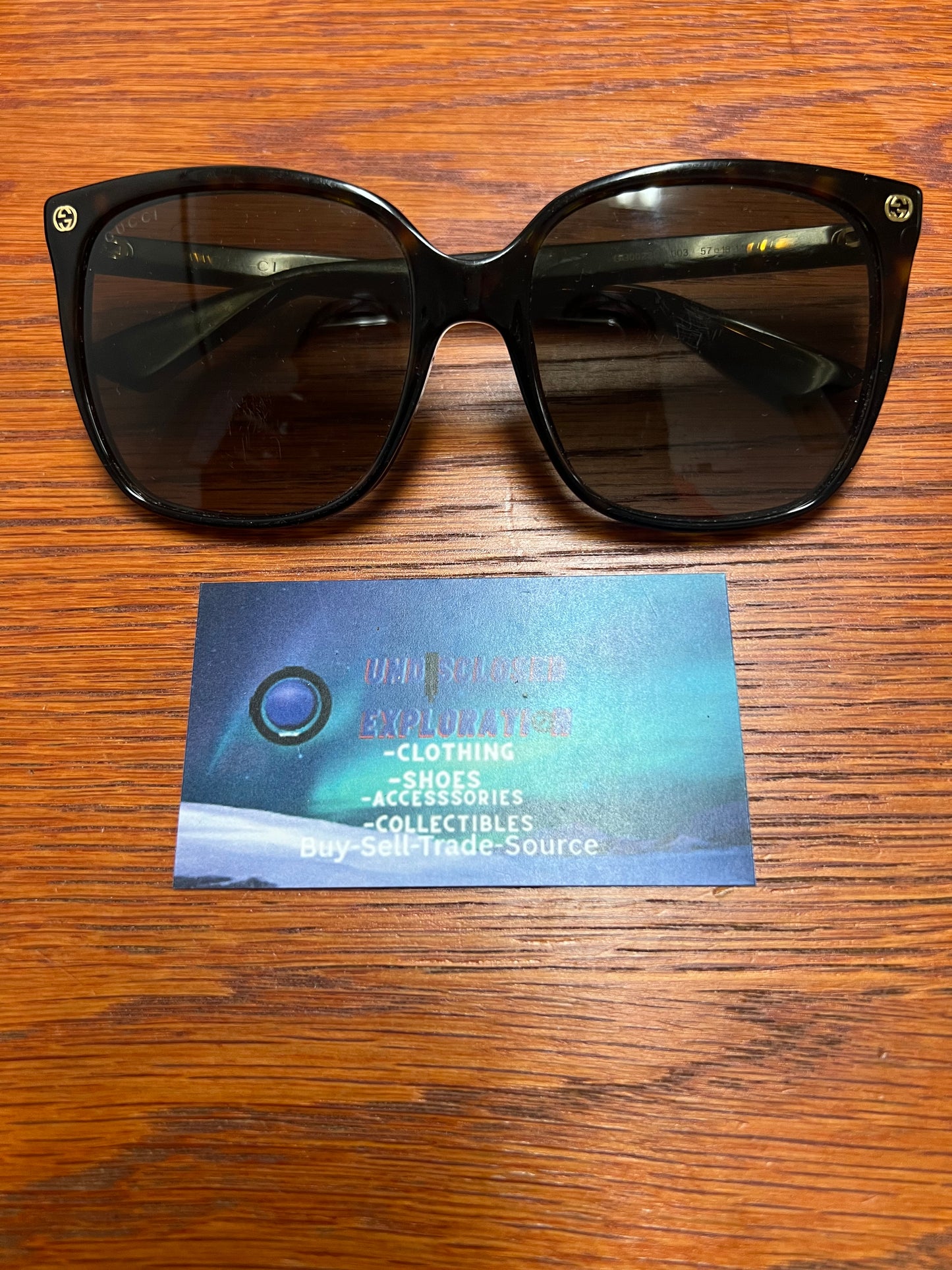 Gucci brown butterfly sunglasses GG0022S