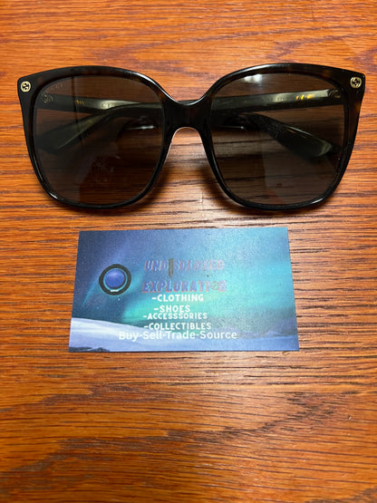 Gucci brown butterfly sunglasses GG0022S