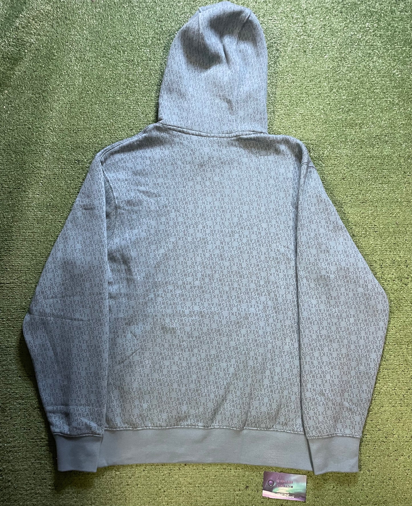 Nike Sportswear Club Fleece blue monogram hoodie