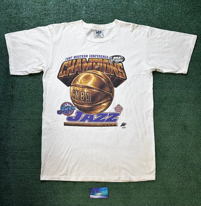 Vintage 1990s western conference Utah jazz tee