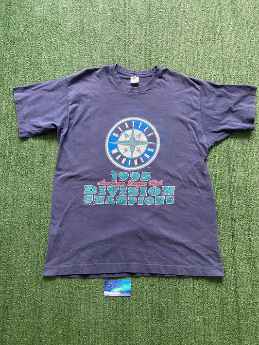 Vintage Seattle Mariners 1995 division champions T-shirt