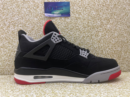 Jordan 4 Bred 2019 10.5 Men/12 Women “Preowned”